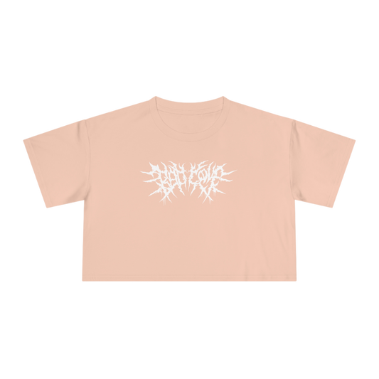 Deathcore Women's Crop Tee - Pale Pink